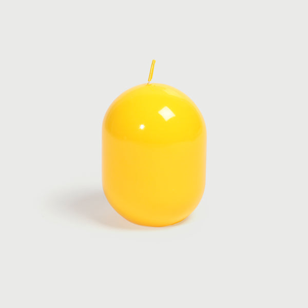 Gelbe blob Kerze