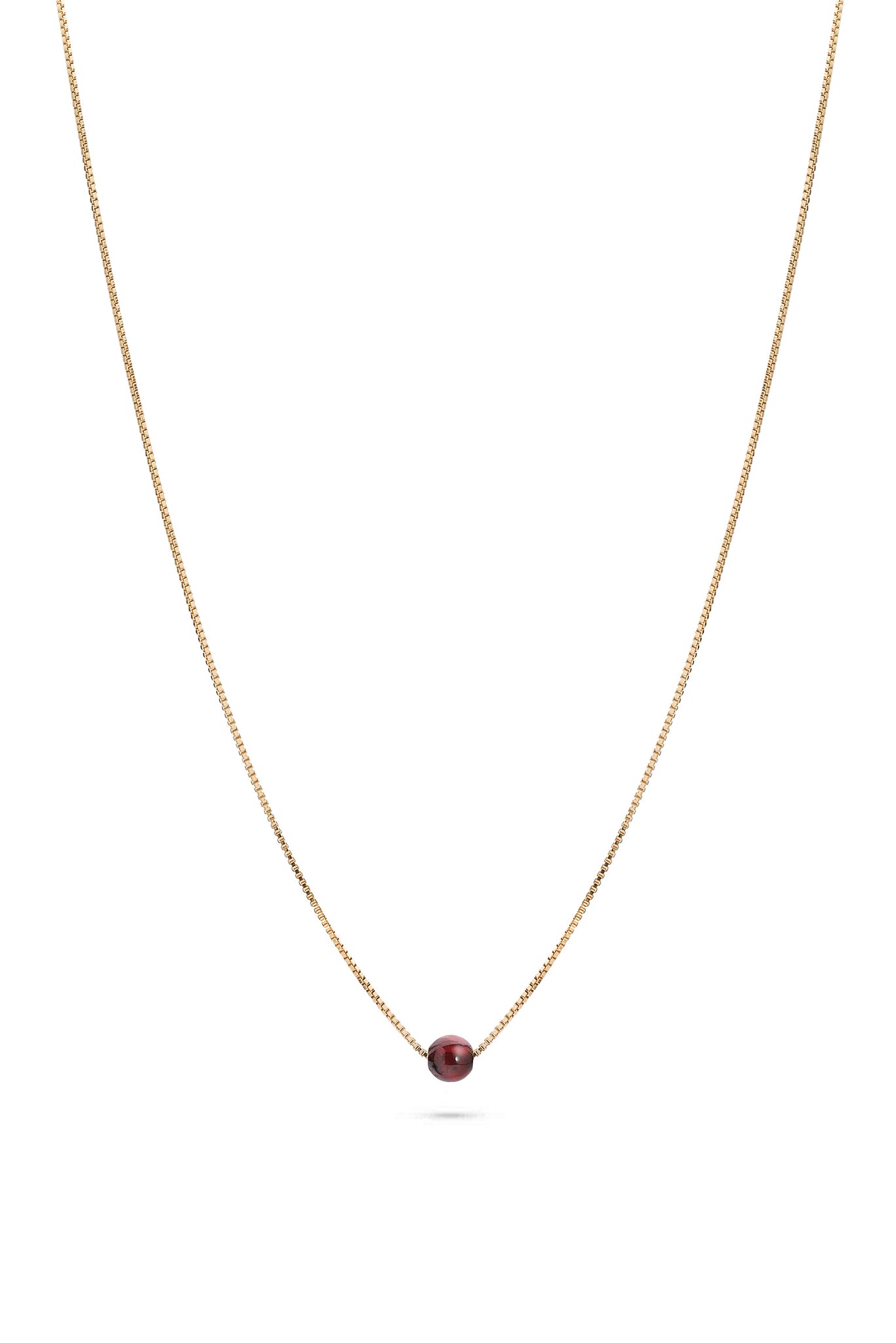 Birthstone Necklace Gold January