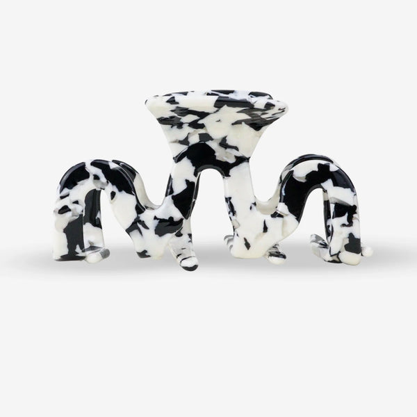 Sasstie Hairclip Grand Wave Black Marble