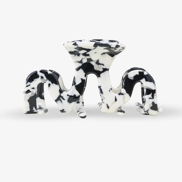 Sasstie Hairclip Grand Wave Black Marble