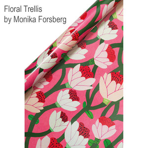 Geschenkpapier Rolle Floral Trellis