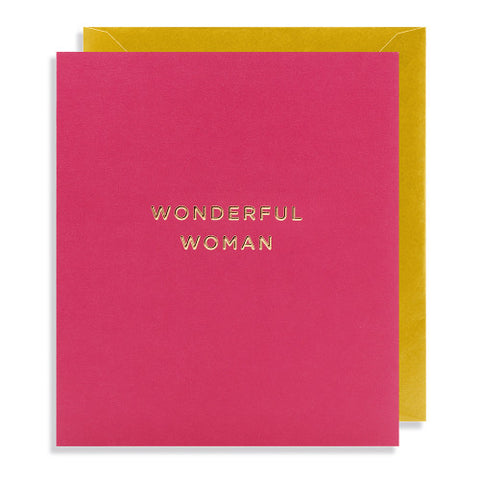 Greeting Card Large Postco Wonderful Woman