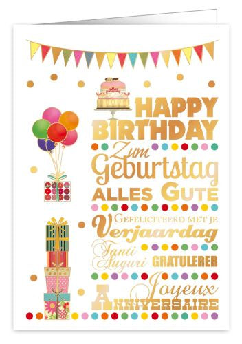 XL Grußkarte Happy Birthday