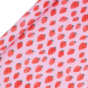 ROLLENGESCHENKPAPIER – STRAWBERRIES PINK (4M)