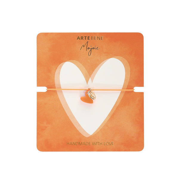 MAJOIE Armband Herz Orange