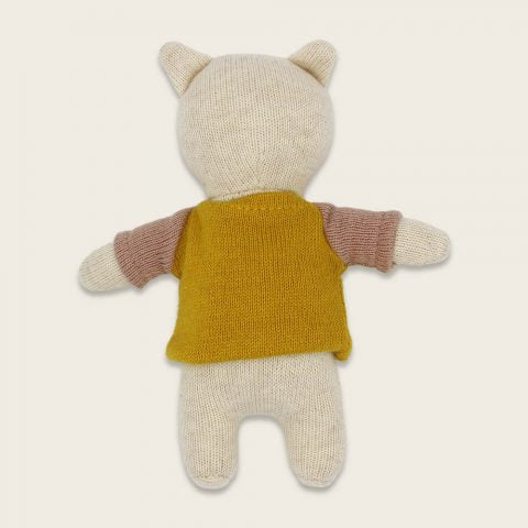 Glücksbringer-Schwein mit Shirt gelb/rosa, 15cm