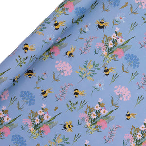 ROLLENGESCHENKPAPIER – BEE MEADOW BLUE (4M)