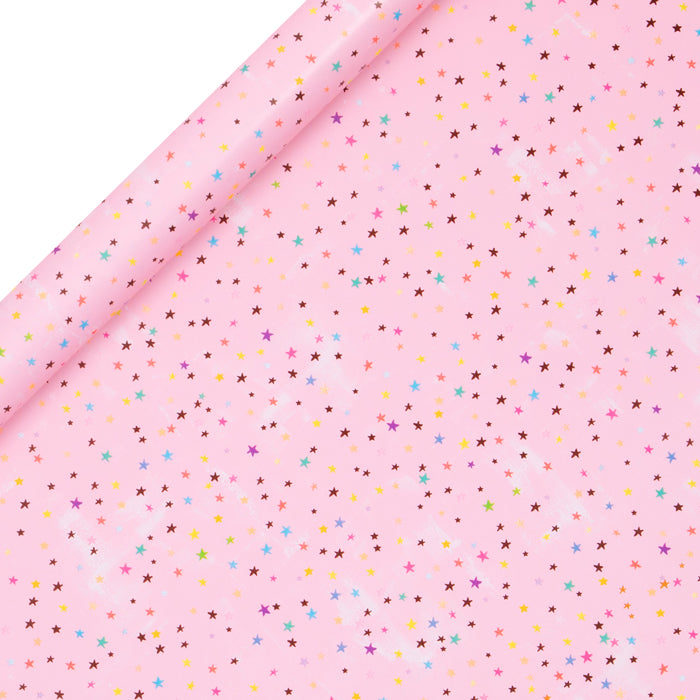 ROLLENGESCHENKPAPIER – STARS PINK (4M)