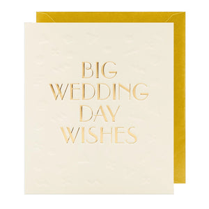 Greeting Card Large Big Wedding Day Wishes