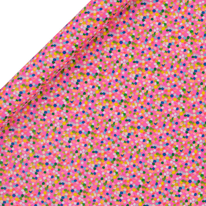 ROLLENGESCHENKPAPIER – SPOTTY PINK (4M)