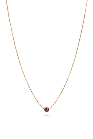 Birthstone Necklace Gold January