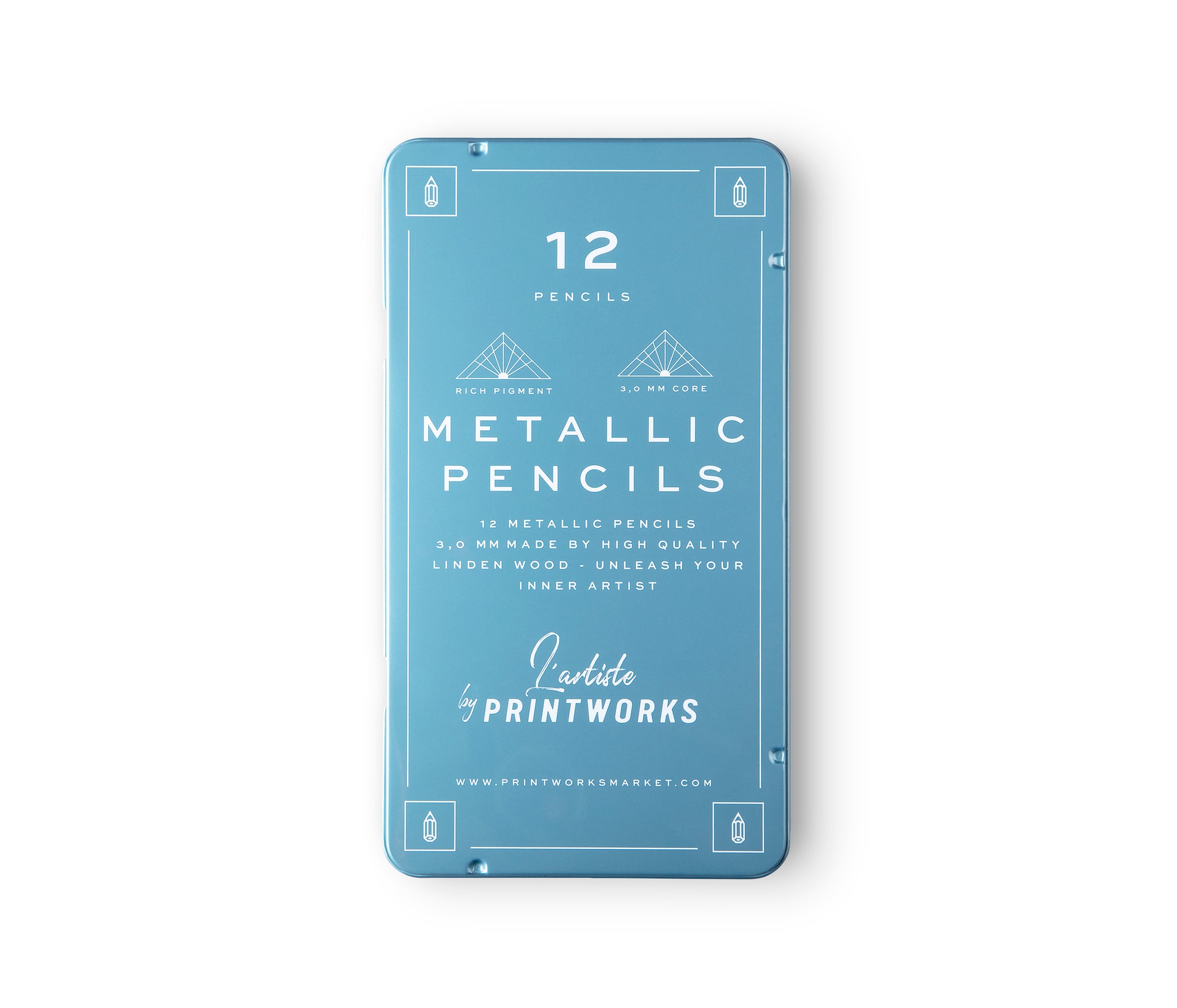 Printworks 12 Color Pencils - Metallic